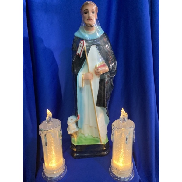 Tượng công giáo- Tượng thánh Đa Minh  thạch cao mẫu xưa cao 40cm