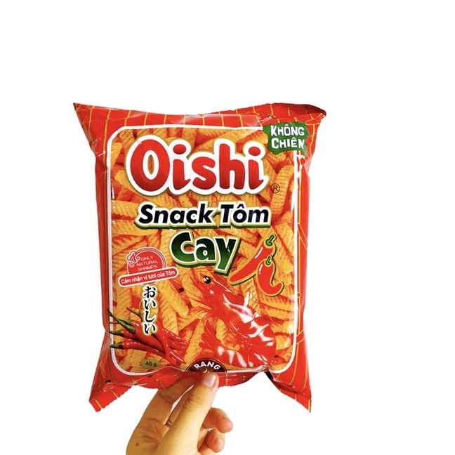 Bánh snack tôm cay oishi 40g