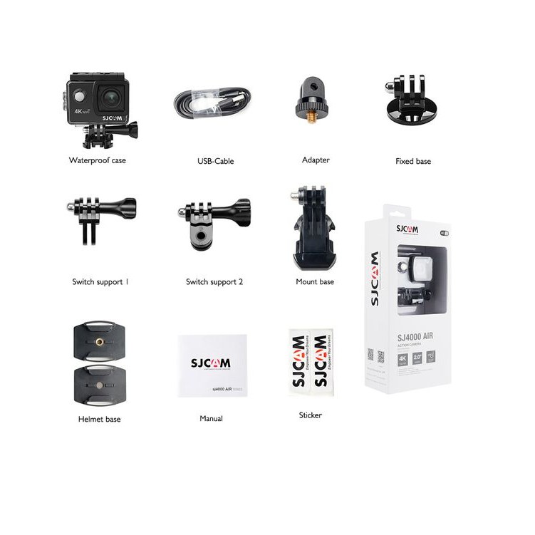[Mã ELTECHZONE giảm 5% đơn 500K] Camera hành trình SJCAM SJ4000 AIR 4K (Đen) - Hãng phân phối chính thức | BigBuy360 - bigbuy360.vn