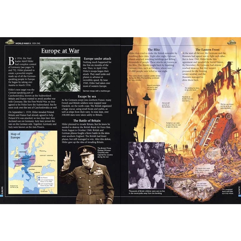 Sách Usborne - Bách khoa toàn thư thiếu nhi: Encyclopedia World History (reduced edition)