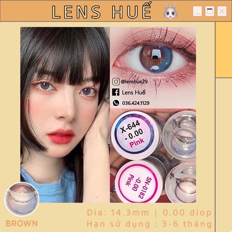 Lens ( kính áp tròng ) MÀU XANH blue tây giãn nhẹ tone Hàn quốc - lens xanh biển Korea - Made in Korea 🧡