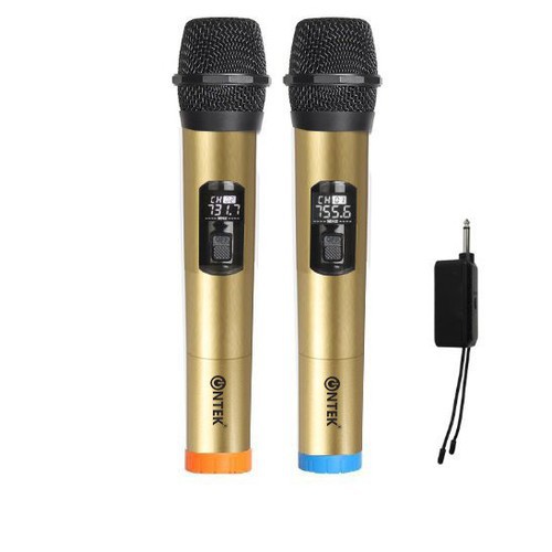 Micro Không dây Karaoke ONTEK E6 cao cấp chính hãng, Dùng chuyên cho các dòng loa kéo, Amply