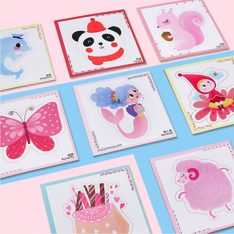 Bộ Cắt Giấy Thủ Công Hơn 100 Tờ In Hình Màu Có Mẫu Dành Riêng Cho Bé Trai/Gái Tặng Kèm Kéo An Toàn