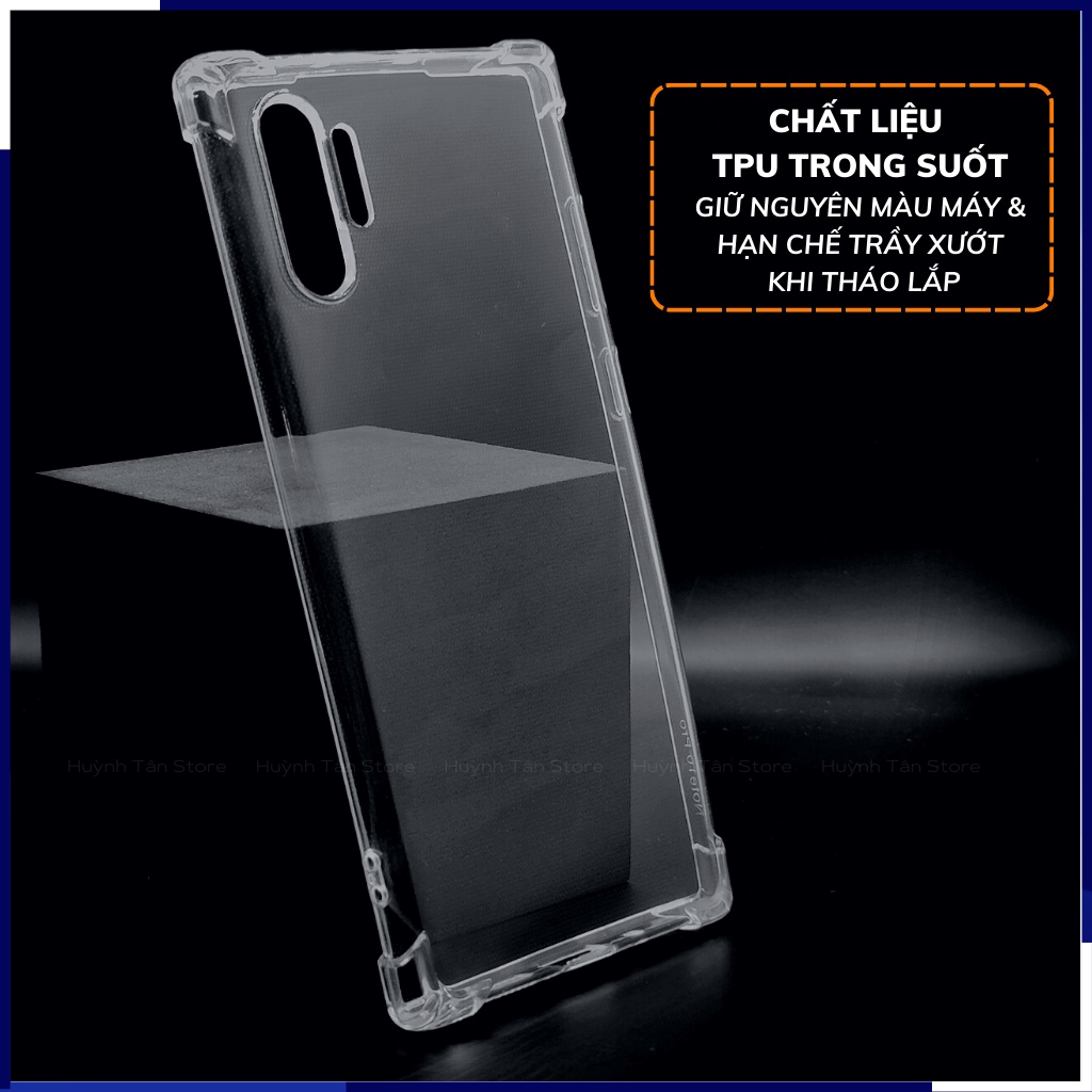 Ốp lưng note 10 plus trong suốt chống sốc bảo vệ camera TPU 6D phụ kiện điện thoại huỳnh tân store