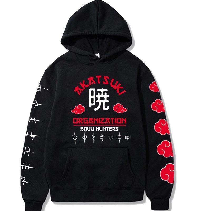 Áo Naruto - BST ÁO KHOÁC ÁO HOODIE HÌNH AKATSUKI UCHIHA, SASUKE , NARUTO ANIME Nam Nữ Đủ Size