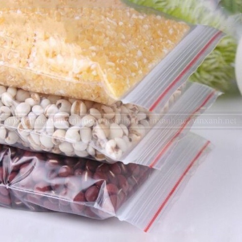 Túi zip-ziper loại dày chỉ đỏ 100gr