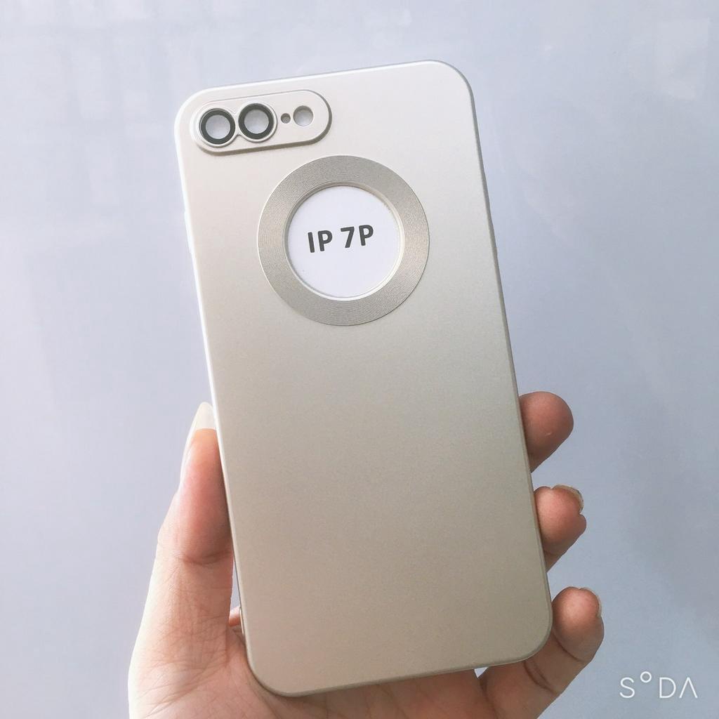 Ốp lưng iPhone 7Plus/8Plus TPU màu nhám chống vân tay hở Táo viền vuông sang trọng