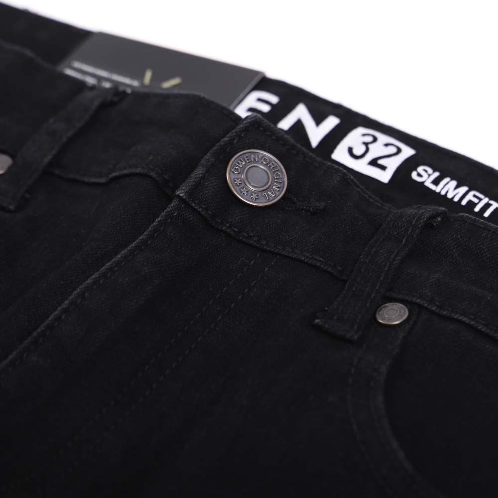 OWEN - Quần Jean Slim Fit Đen - QJSL220661