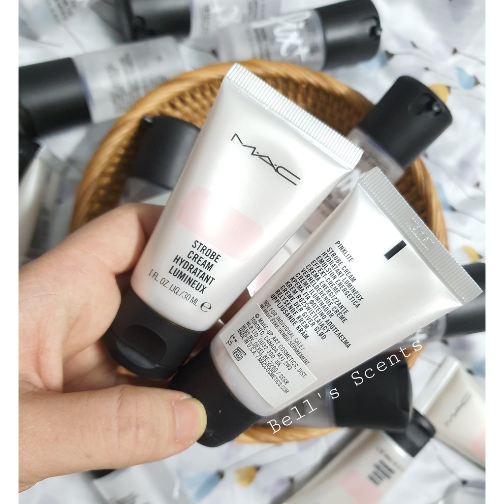 Kem Lót MAC Strobe Cream Hydratant Lumineux tone Pinklite size 30ml không hộp