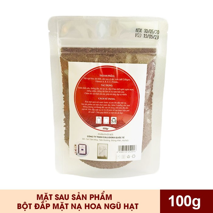 Ngũ hoa hạt gói 100g với thành phầm 100% thảo mộc tự nhiên giúp da trắng hồng rạng rỡ, bí quyết làm đẹp da - MNH