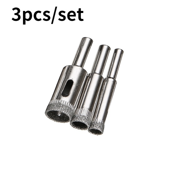 Bộ 10 Mũi Khoan Kim Cương 3-50mm Dùng Khoan Kính Gạch Men/ Đá Hoa Cương Chuyên Dụng