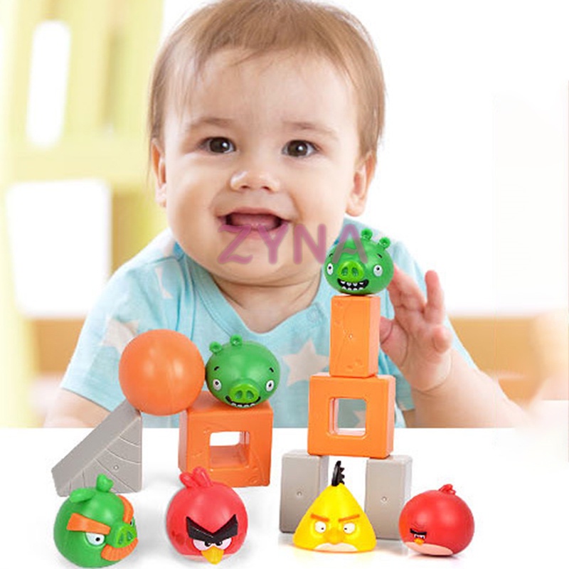 Bộ Đồ Chơi Lắp Ráp Hình Angry Birds 3D Cho Trẻ Em
