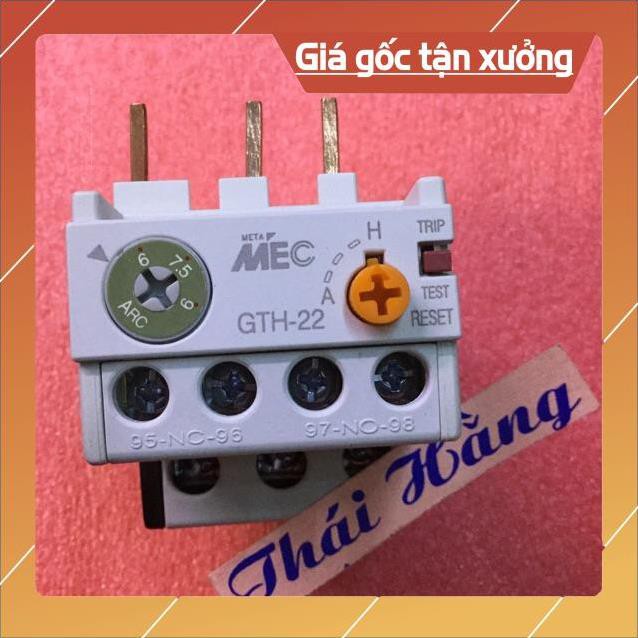 . Re lay nhiệt GTH-22/3 chỉnh từ 6-9 A .