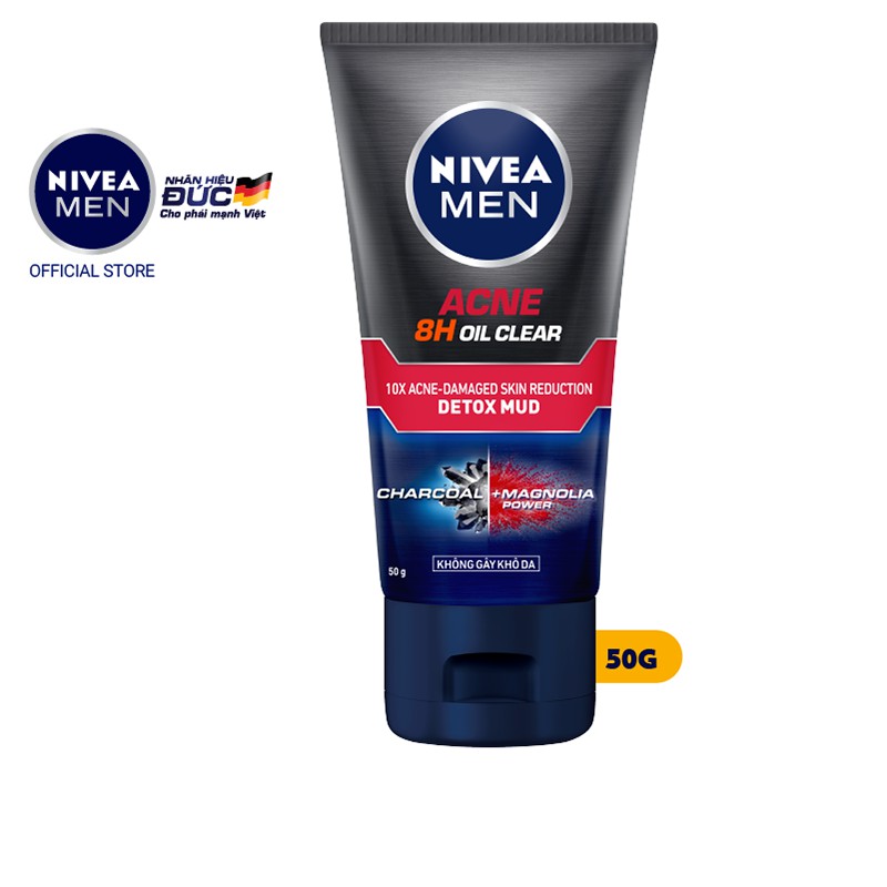 Sữa rửa mặt bùn khoáng Nivea Men kiểm soát nhờn &amp; ngừa mụn (100g) - 83941