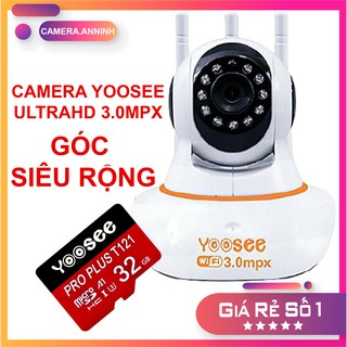 Camera IP Yoosee 3 Râu 3.0Mpx Siêu Nét- Kèm Thẻ