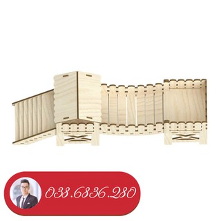 Biệt thự cầu thang gỗ cho chuột Hamster