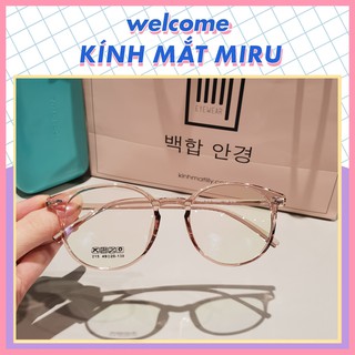 Kính cận Thời trang Nữ MIRU Mắt kính Tròn nhựa dẻo màu sắc Thời trang 215