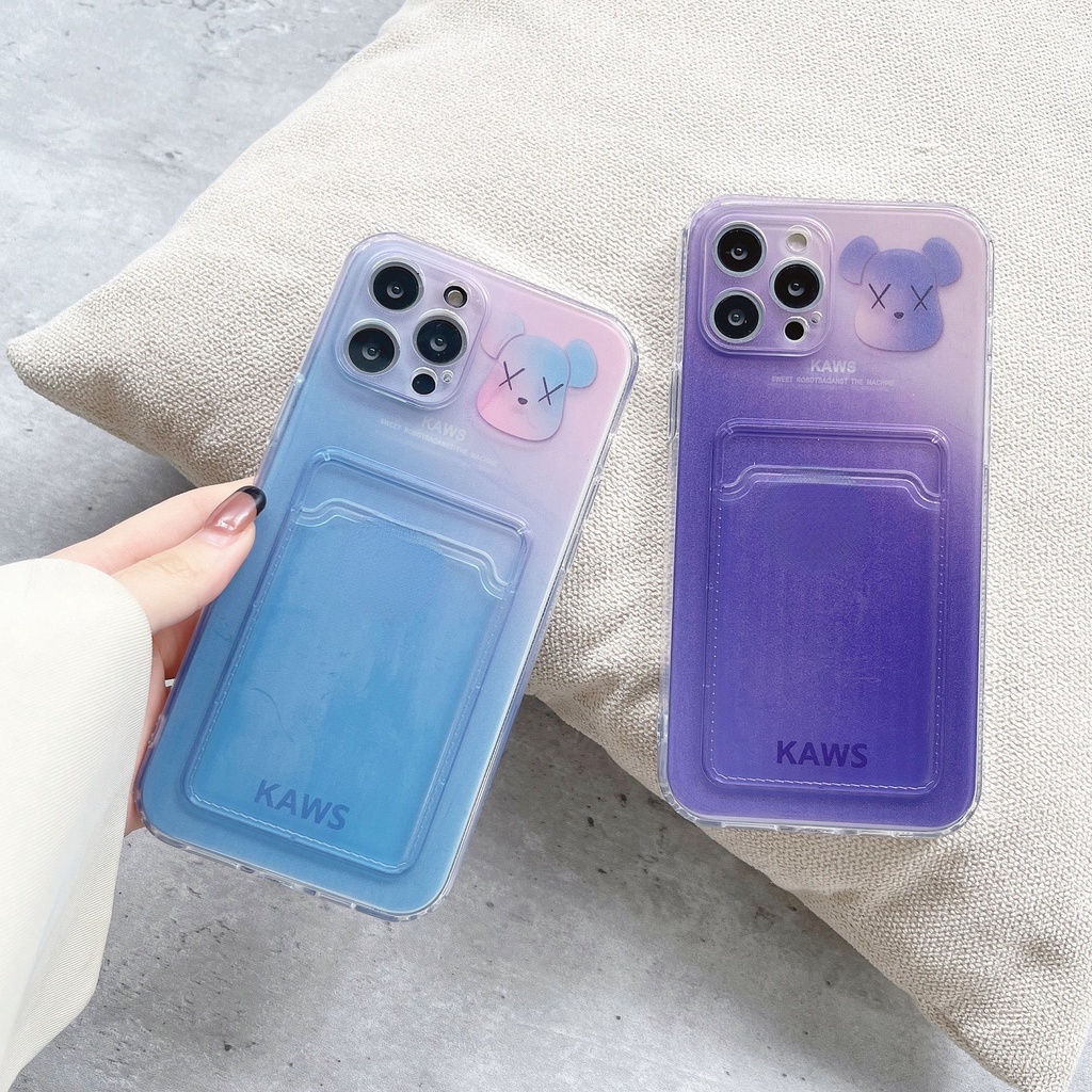 Ốp điện thoại họa tiết gấu cho OPPO A7 A5S AX7 A7X F9 A8 A31 A52 A72 A92 A94 A53 A12 A12S Realme C3 C11 Reno5 F19 Pro