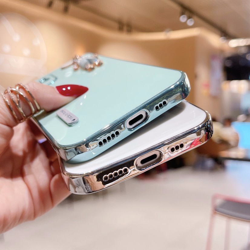 IPhone 14 Promax 13 1211 Pro X XS XR 7 8 Plus Luxury Plated Soft Case