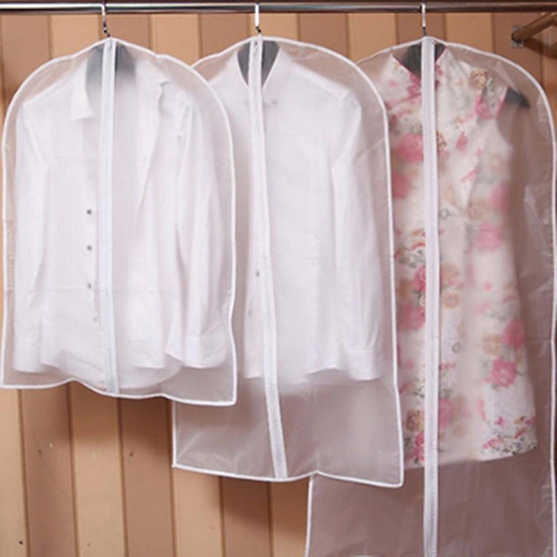 Túi Bọc Quần Áo Bằng Nhựa Trong Suốt Chống Bụi Có Thể Gấp Gọn Tiện Dụng