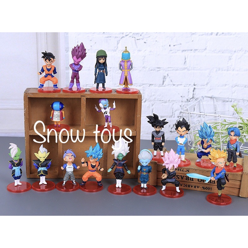 Mô hình Dragon ball Super - 18 mẫu WCF tự chọn - Goku Gohan Trunks Vegeta Zamasu Rose Black Zeno Vegeto Mai - Cao 8cm