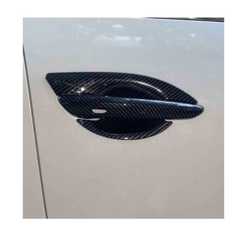 Bộ 8 ốp tay nắm hõm cửa xe Mazda 3 2020-2021 vân cacbon