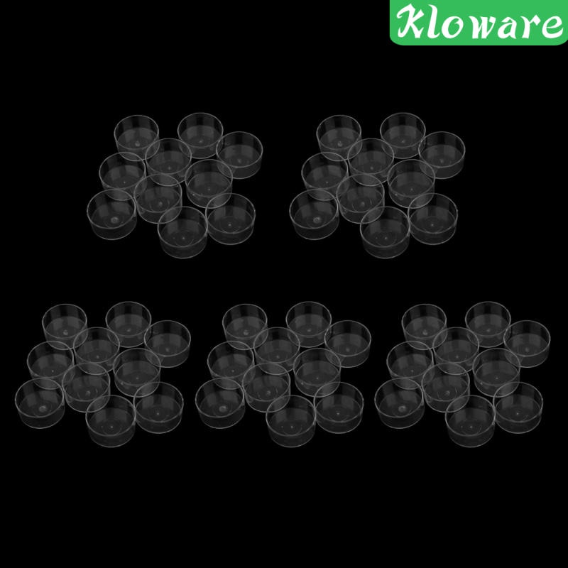 Bộ 50 đế giữ nến bằng nhựa dùng trang trí tiệc cưới lãng mạn