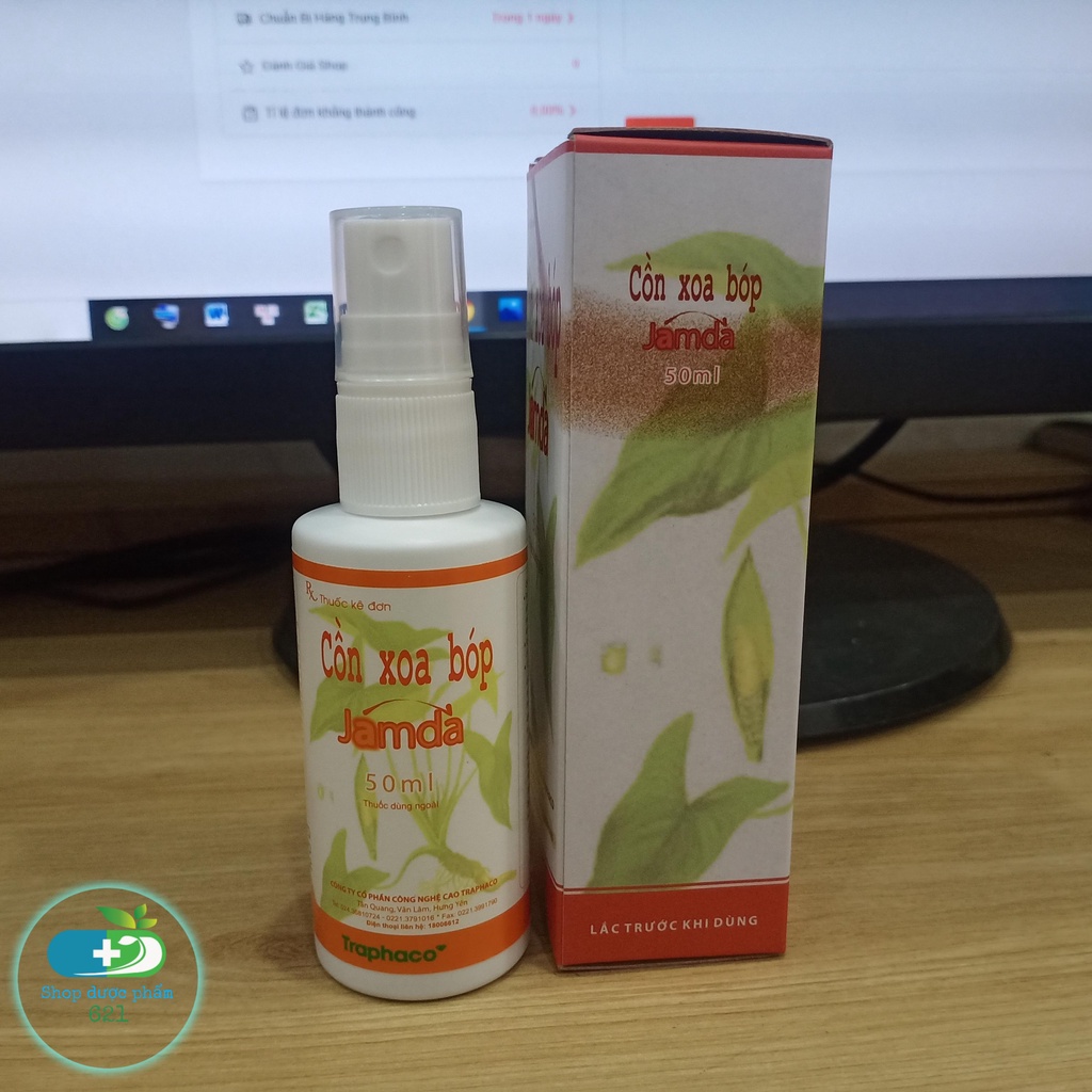 [CHÍNH HÃNG] Cồn xoa bóp Jamda chai xịt 50ml