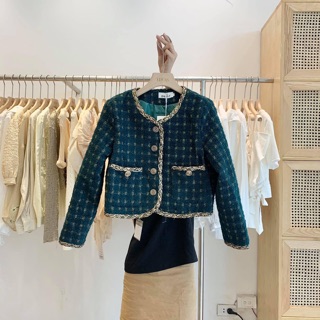 Áo dạ tweed ( ảnh thật , video )