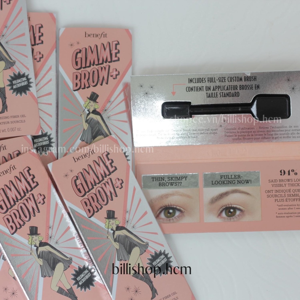 Sample 0,2G - Mascara chân mày Benefit Gimme Brow Volumizing + Tinted Volumizing Eyebrow Gel