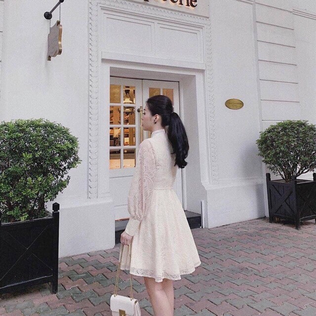 Đầm ren hàng cúc ngọc siêu đẹp