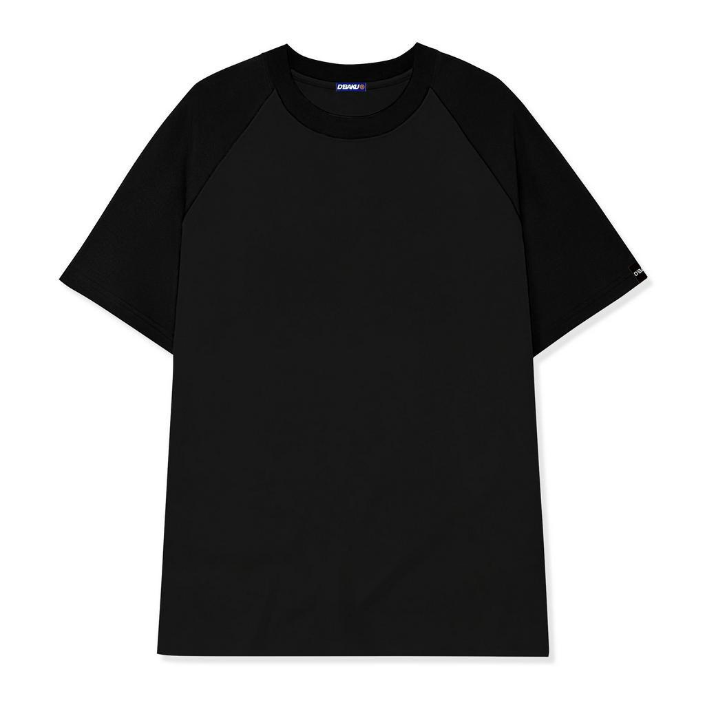 Áo thun TRƠN RAGLAN D’baku unisex, cotton 100% 2 chiều 240gsm