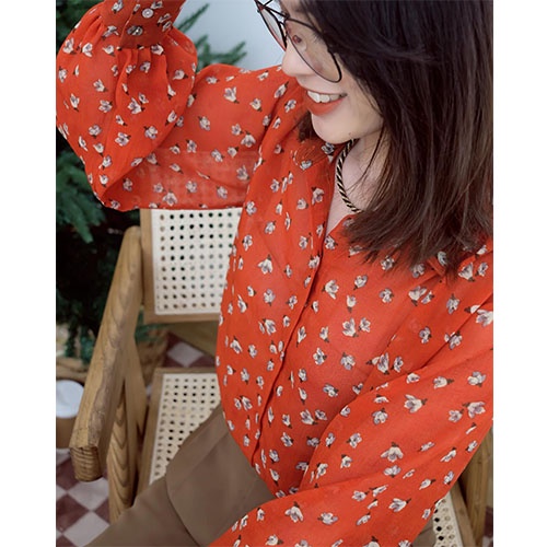 Áo sơ mi hoa form rộng 🌺 họa tiết hoa nhí 🌺 bắt mắt, trẻ trung, cá tính CHILI SHIRT
