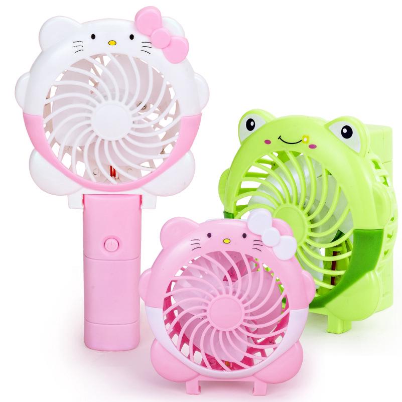Quạt mini cầm tay kiểu dáng hoạt hình kết nối sạc USB