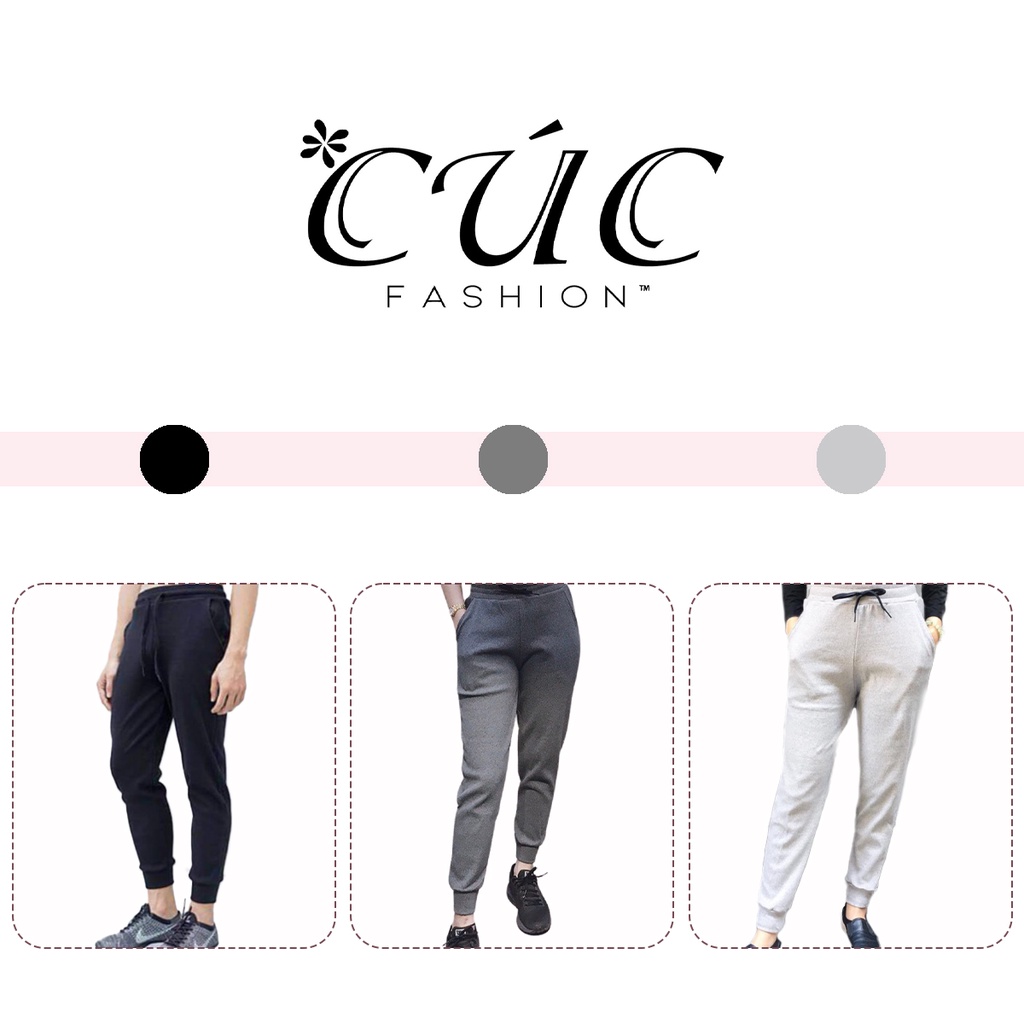 Quần jogger thể thao nam nữ chất dày dặn, đi dạo, đi chơi, đi học QJ1 quần joger thun tăm Unisex