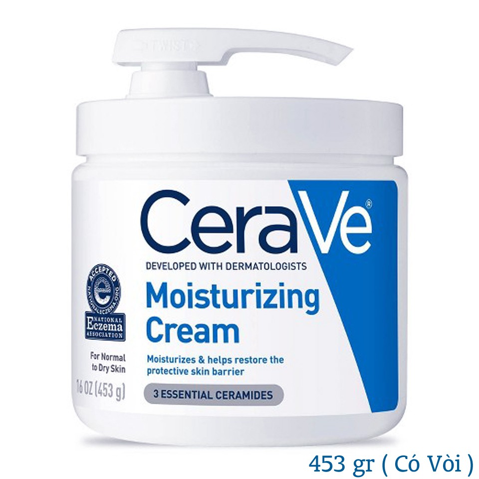 Kem dưỡng ẩm CeraVe Moisturizing Cream For Normal to Dry Skin 453g