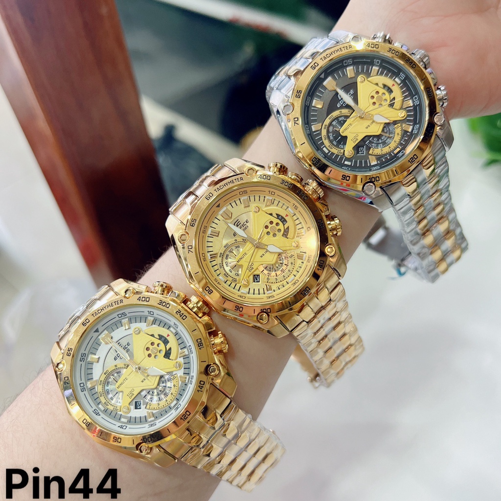 ĐỒNG HỒ NAM EDIFICE EF-550D EF-550RBSP, DÂY THÉP , SIZE 45MM KÈM HỘP HÃNG