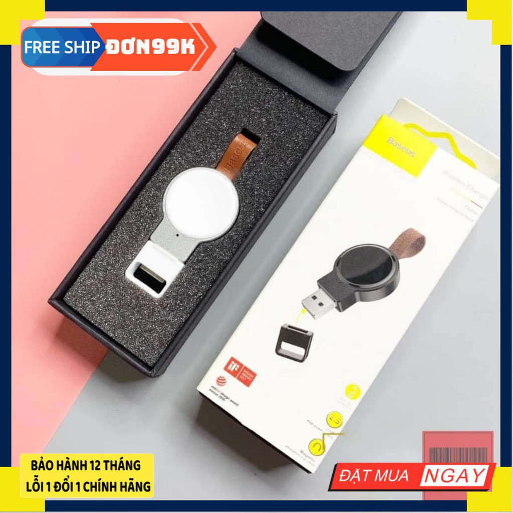 Bộ sạc không dây di động Baseus Dotter Wireless dành cho Apple Watch -Bảo hành 1 đổi 1 Giá rẻ nhất shopee