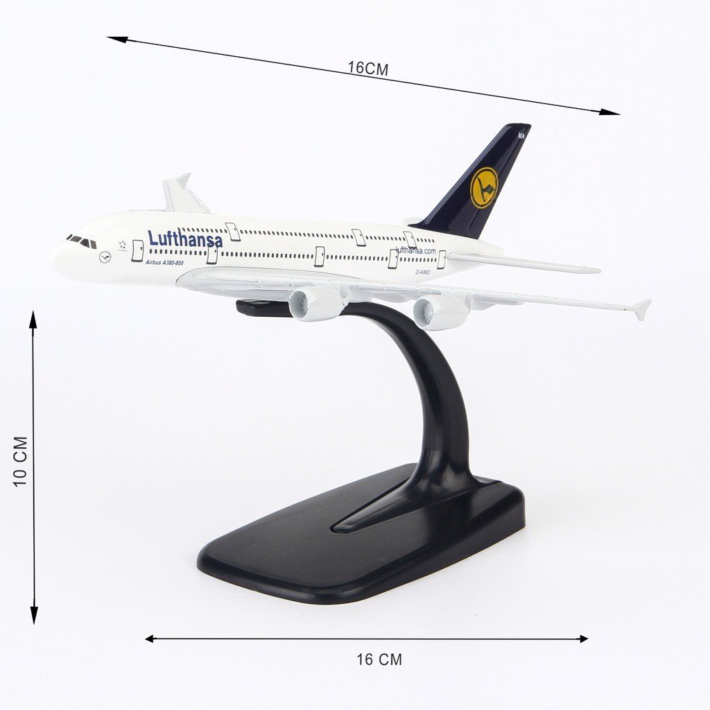 Mô hình máy bay Lufthansa Airbus A380 16cm Everfly