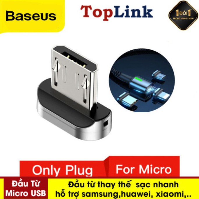 Chân Sạc Từ Thay Thế Cho Dòng Cáp Sạc Từ Của Baseus Sạc Nhanh Cho Các Dòng Điện Thoại ( Micro USB/Lightning/Type C)