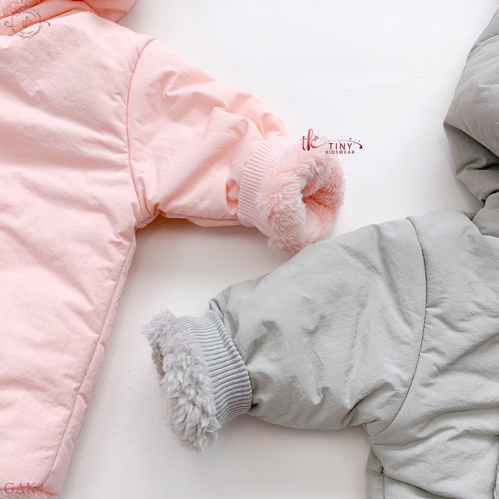 Áo Khoác Phao Cho Bé Trai, Bé Gái, Áo Khoác Chần Bông Có Mũ Trùm Cho Bé Từ 0 đến 2 Tuổi [GAK4]