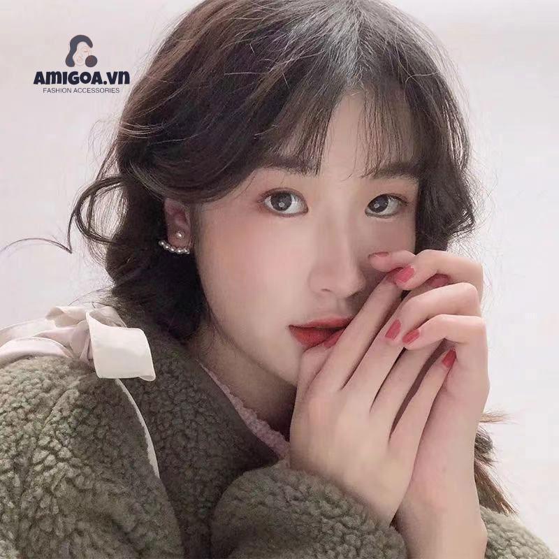 Đôi Bông Tai Ngọc Trai Thời Trang Đơn Giản Dành Cho Nữ