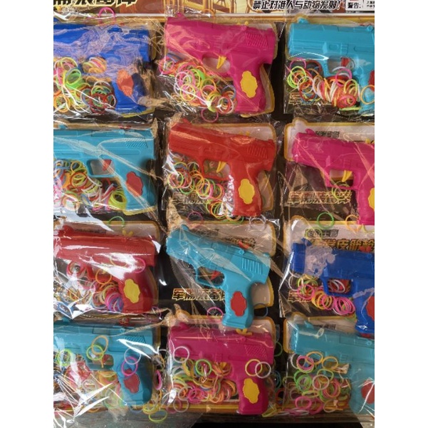 Lẻ 1 bộ đồ chơi súng chun nhiều màu sắc cho bé