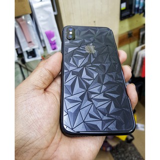 Dán lưng Iphone XS MAX trong vân kim cương cá tính