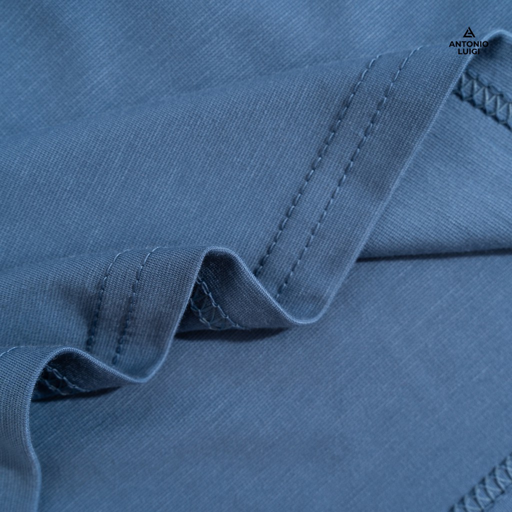 Áo thun nam cổ tim ANTONIO vải Cotton co giãn, dày dặn, form regular fit T02002 | BigBuy360 - bigbuy360.vn