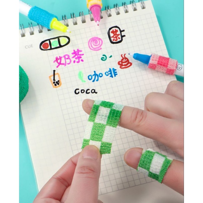 BĂNG DÍNH QUẤN TAY, CHÂN, KHỚP TỰ DÍNH CHỐNG MỎI, CHAI TAY KHI VIẾT VÀ TẬP THỂ THAO