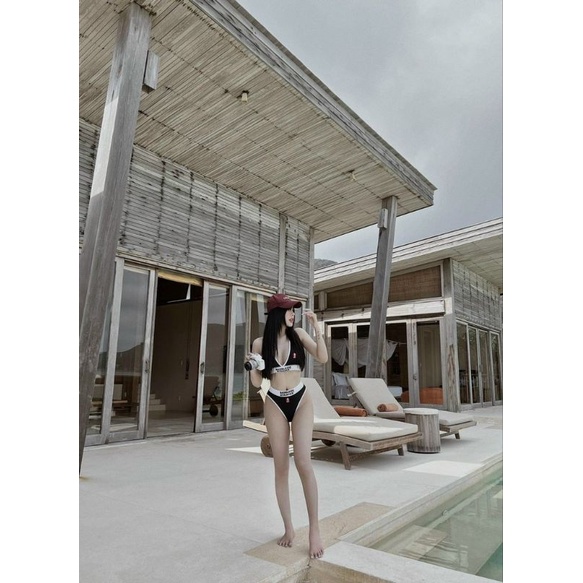 BIKINI dáng MPB (có mút ngực)/Đen, áo tắm 2 mảnh - 2FASHIONISTA