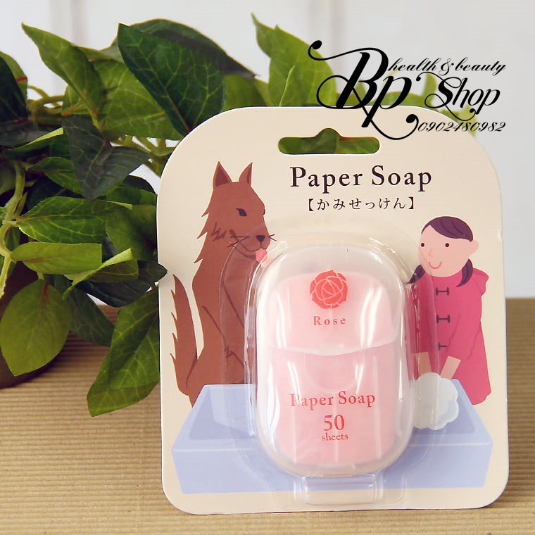 XÀ PHÒNG GIẤY PAPER SOAP かみせっけん - Nhật Bản