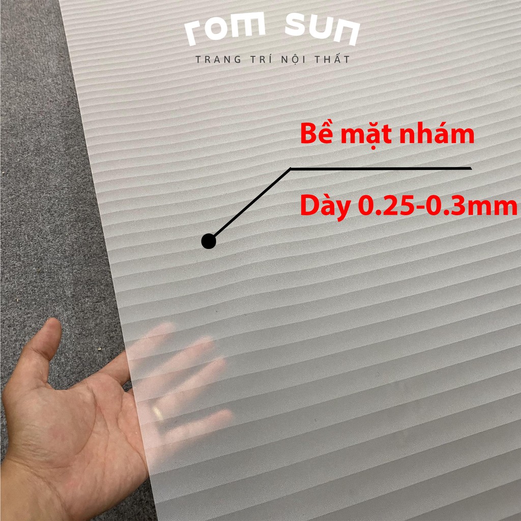 [Mã LIFEHLDEC giảm đơn ] Khổ 90cm | Giấy dán kính mờ văn phòng, decal dán kính cửa sổ phù hợp phòng ngủ,tắm kẻ trắng