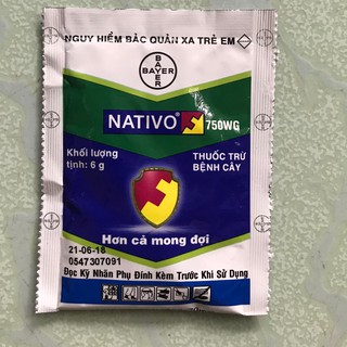 Nativo 750WG 6gr Trừ đốm lá, phấn trắng, rỉ sắt trên hoa, cây kiểng, phong lan, mai vàng